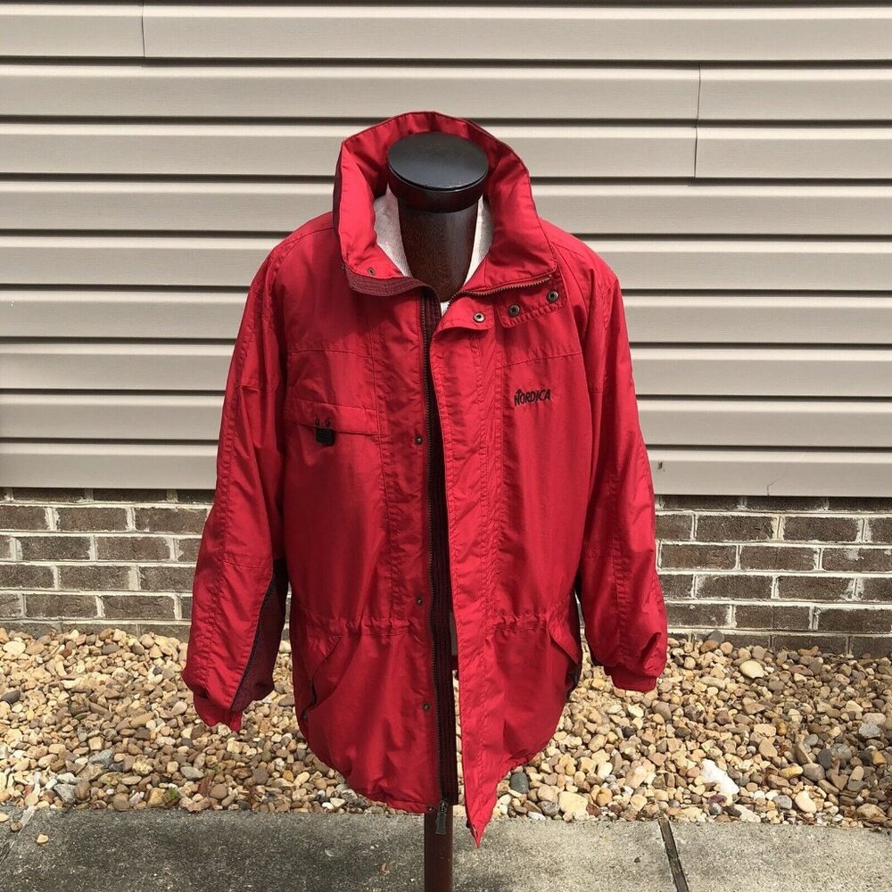 Nordica Classics Ski Snowboard Hoodie Anorak Coat Jacket Size XL Pockets Galore!